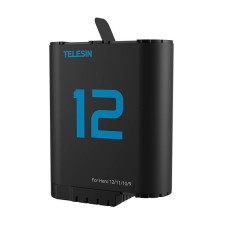 TELESIN lithium battery for GoPro Hero 12/11/10/9 (blue) TELESIN lithium battery for GoPro Hero 12/11/10/9 (blue)