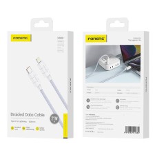 Cable USB-C do Lightning Foneng XS02 PD27W, 1.2m (fioletowy) Cable USB-C do Lightning Foneng XS02 PD27W, 1.2m (fioletowy)