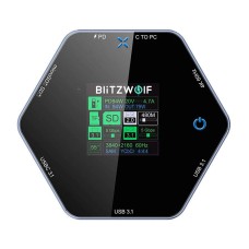 Blitzwolf 8in1 docking station BW-TH16 USB 100W LCD Smart Display Blitzwolf 8in1 docking station BW-TH16 USB 100W LCD Smart Display