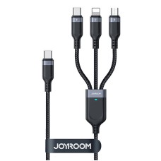 Multi-function USB to USB-C 2x Lightning Micro Joyroom Cable S-A18 Multi-function USB to USB-C 2x Lightning Micro Joyroom Cable S-A18