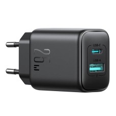 Joyroom JR-TCF13 Dual-Port (A+C) 25W Power Charger (black)