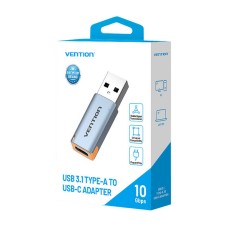 Vention USB adapter CUAH0, USB-A 3.1 male to USB-C female (gray) Vention USB adapter CUAH0, USB-A 3.1 male to USB-C female (gray)