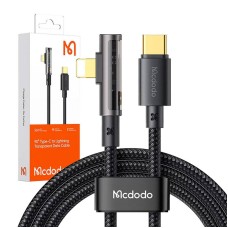 McDodo CA-3390 36W 1.2m USB-C to Lightning angle cable (black) McDodo CA-3390 36W 1.2m USB-C to Lightning angle cable (black)