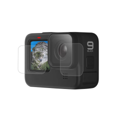 Screen and lens tempered glass Telesin for GoPro Hero 9 / Hero 10 / Hero 11 / Hero 12 (GP-FLM-901) Screen and lens tempered glass Telesin for GoPro Hero 9 / Hero 10 / Hero 11 / Hero 12 (GP-FLM-901)