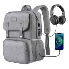 Laptop Backpack / Lunch Bag 15.6'' Matein 1161 USB Grey