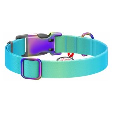 Nylon dog collar with QR code WAUDOG 15 mm wide, 25-35 cm long blue Nylon dog collar with QR code WAUDOG 15 mm wide, 25-35 cm long blue