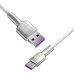 USB cable for USB-C Baseus Cafule, 66W, 2m (white)