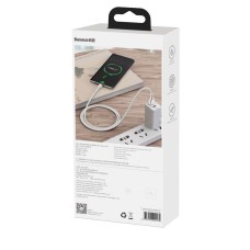 USB cable for USB-C Baseus Cafule, 66W, 2m (white)