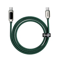 Cable USB-C to USB-C Baseus Display, 100W, 2m (green) Cable USB-C to USB-C Baseus Display, 100W, 2m (green)