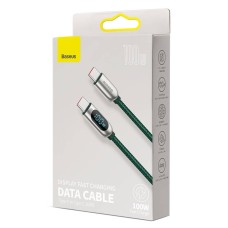 Cable USB-C to USB-C Baseus Display, 100W, 2m (green) Cable USB-C to USB-C Baseus Display, 100W, 2m (green)
