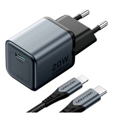 GaN Vention USB-C 20W Charger + USB-C-L 1m Cable (Gray) GaN Vention USB-C 20W Charger + USB-C-L 1m Cable (Gray)