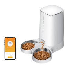 Rojeco 4L Automatic Pet Feeder WiFi Version with Double Bowl Rojeco 4L Automatic Pet Feeder WiFi Version with Double Bowl