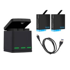 Telesin Box three-channel charger for GoPro Hero 5/6/7/8 + 2 batteries (GP-BNC-801)