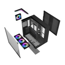 Darkflash TH285 computer case (black) + 4 fans Darkflash TH285 computer case (black) + 4 fans