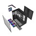 Darkflash TH285 computer case (black) + 4 fans