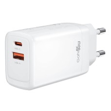 Wall charger XO CE17, 65W, 1x USB-C, 1x USB-A Wall charger XO CE17, 65W, 1x USB-C, 1x USB-A