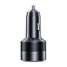 Choetech 63W Dual USB-C 45w+ USB-A 18w fast car charger (black) Choetech 63W Dual USB-C 45w+ USB-A 18w fast car charger (black)