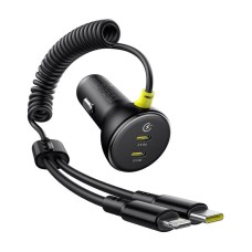 60W Baseus USB-C car charger + Lightning cable (Black) 60W Baseus USB-C car charger + Lightning cable (Black)