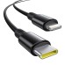 60W Baseus USB-C car charger + Lightning cable (Black)