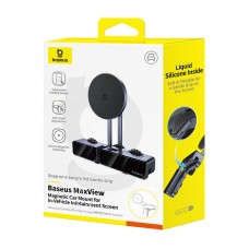 Baseus MaxView magnetic car screen holder (gray) Baseus MaxView magnetic car screen holder (gray)