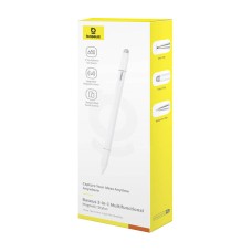Baseus Smooth Writing III magnetic stylus 3in1 (white) Baseus Smooth Writing III magnetic stylus 3in1 (white)
