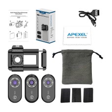 3x CPL lens / microscope for smartphone Apexel APL-MS3IN1, 200x / 150x / 100x 3x CPL lens / microscope for smartphone Apexel APL-MS3IN1, 200x / 150x / 100x