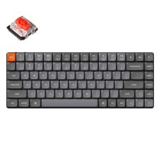 Keychron K3 Max RGB Wireless Mechanical Keyboard, Low Profile, Red Switch (Black) [K3M-H1].