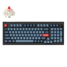 Keychron V5 Max QMK/VIA RGB Knob Red Switch Wireless Mechanical Keyboard (black)