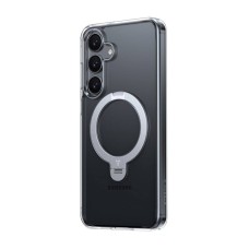 Torras Ostand Spin Series phone case for Samsung S25 (transparent) Torras Ostand Spin Series phone case for Samsung S25 (transparent)