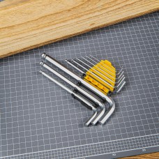 Long Hex Key Sets 1.5-10mm Deli Tools EDL3088 (silver) Long Hex Key Sets 1.5-10mm Deli Tools EDL3088 (silver)