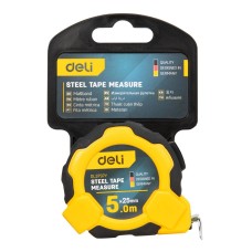 Steel Measuring Tape 5m/25mm Deli Tools EDL3797Y(yellow) Steel Measuring Tape 5m/25mm Deli Tools EDL3797Y(yellow)