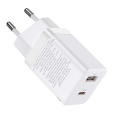 Baseus Super Si Pro Quick Charger USB + USB-C 30W (white) Baseus Super Si Pro Quick Charger USB + USB-C 30W (white)