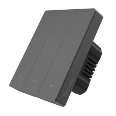 Smart WiFi wall switch SONOFF M5-3C-80 (3-channel, for frame, graphite) Smart WiFi wall switch SONOFF M5-3C-80 (3-channel, for frame, graphite)
