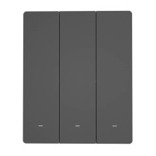 Smart WiFi wall switch SONOFF M5-3C-80 (3-channel, for frame, graphite) Smart WiFi wall switch SONOFF M5-3C-80 (3-channel, for frame, graphite)