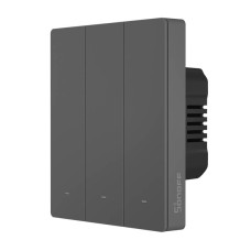 Smart WiFi wall switch SONOFF M5-3C-80 (3-channel, for frame, graphite) Smart WiFi wall switch SONOFF M5-3C-80 (3-channel, for frame, graphite)