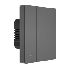 Smart WiFi wall switch SONOFF M5-3C-80 (3-channel, for frame, graphite) Smart WiFi wall switch SONOFF M5-3C-80 (3-channel, for frame, graphite)