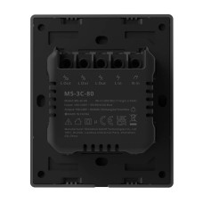 Smart WiFi wall switch SONOFF M5-3C-80 (3-channel, for frame, graphite) Smart WiFi wall switch SONOFF M5-3C-80 (3-channel, for frame, graphite)