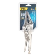 Long Nose Locking Pliers 9" Deli Tools EDL20015B (silver) Long Nose Locking Pliers 9" Deli Tools EDL20015B (silver)