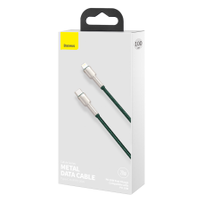 USB-C cable for Lightning Baseus Cafule, PD, 20W, 1m (green)