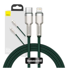 USB-C cable for Lightning Baseus Cafule, PD, 20W, 1m (green)