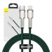USB-C cable for Lightning Baseus Cafule, PD, 20W, 1m (green)