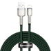 USB cable for Lightning Baseus Cafule, 2.4A, 2m (green)