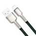USB cable for Lightning Baseus Cafule, 2.4A, 2m (green)