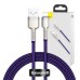 USB cable for Lightning Baseus Cafule, 2.4A, 1m (purple)