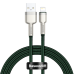 USB cable for Lightning Baseus Cafule, 2.4A, 1m (green)