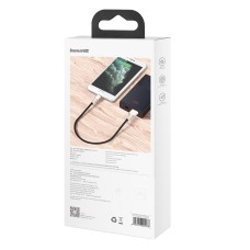 USB cable for Lightning Baseus Cafule, 2.4A, 0,25m (black) USB cable for Lightning Baseus Cafule, 2.4A, 0,25m (black)