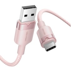 USB 2.0 A to USB-C 3A cable Vention CTNPH 2M (pink)