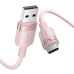 USB 2.0 A to USB-C 3A cable Vention CTNPH 2M (pink)