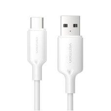 USB 2.0 A to USB-C 3A cable Vention CTQWF 1M (white) USB 2.0 A to USB-C 3A cable Vention CTQWF 1M (white)