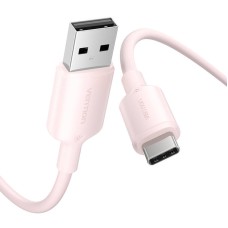 USB 2.0 A to USB-C 3A cable Vention CTQPH 2M (pink) USB 2.0 A to USB-C 3A cable Vention CTQPH 2M (pink)